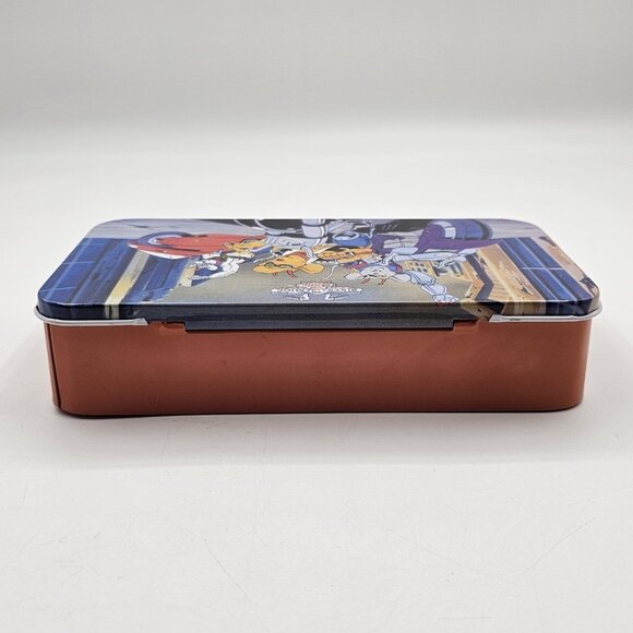 Vintage Biker Mice From Mars Tin Box Pencil Case School Organizer Blue Red 1993 - Picture 5 of 12